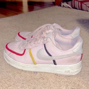 Pink Nike Air Force ones